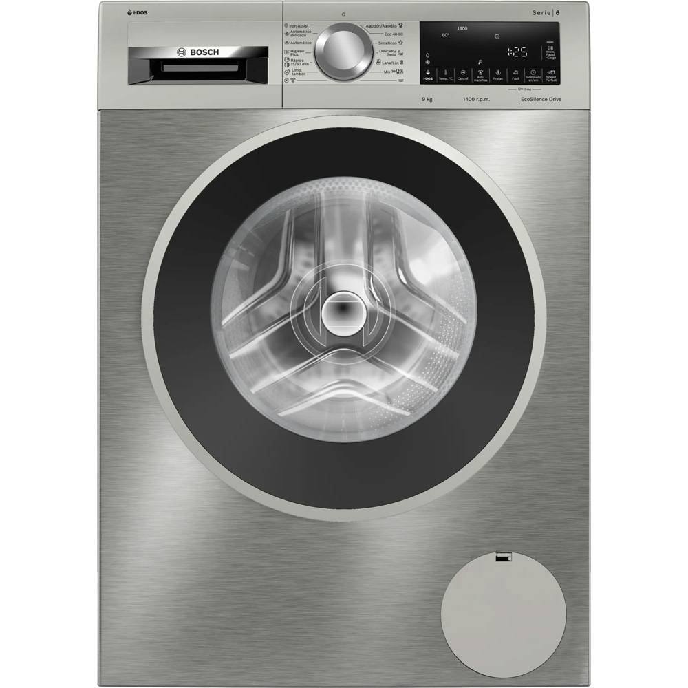Máquina de Lavar Roupa de Livre Instalação Bosch WGG244FXES Serie 6 9Kg 1400RPM A Inox