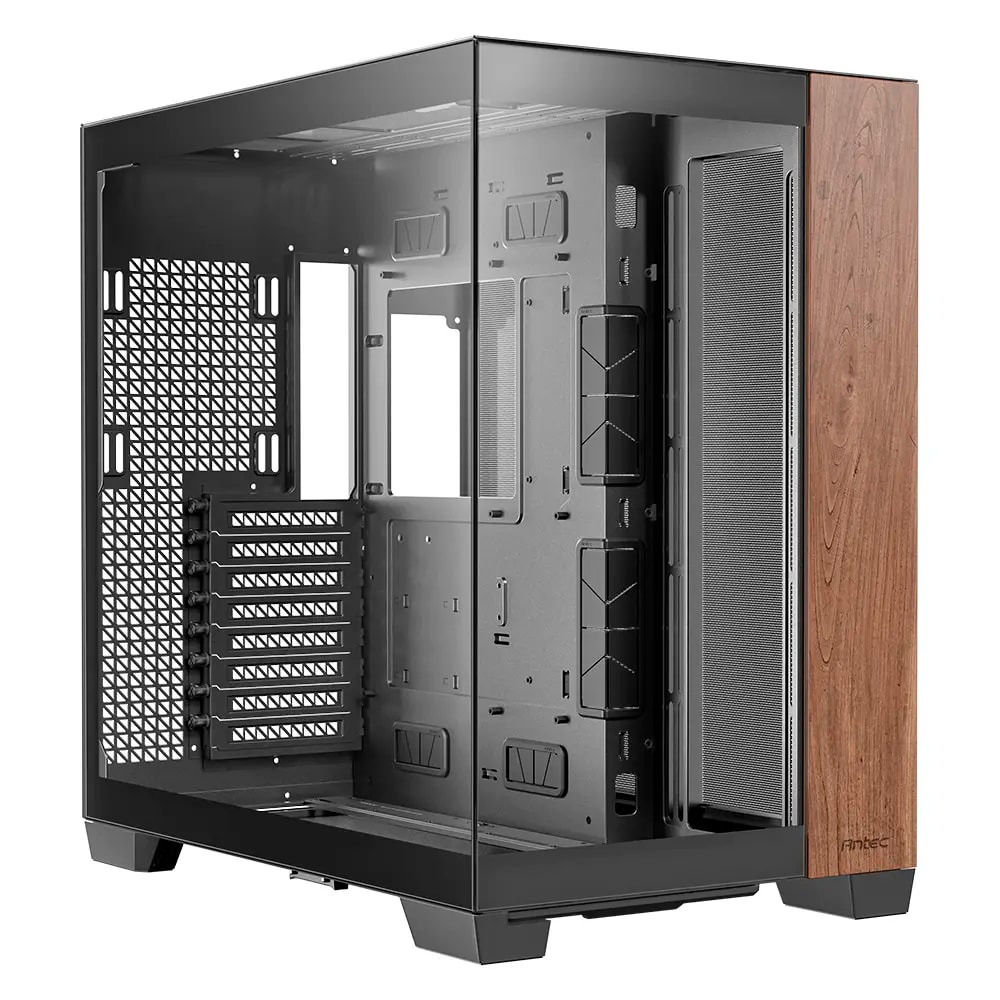 Caixa Extended-ATX Antec C8 Wood 270° Full-View Tempered Glass Preta