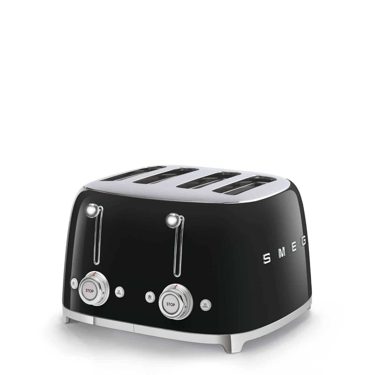 Torradeira Smeg TSF03BLEU Anni 50 4 Ranhuras / 4 Tostas 2000W Preto Polido