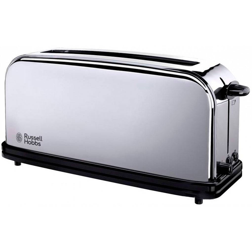 Torradeira Russell Hobbs Victory 2 Slice Long Slot Toaster 2 Fatias 1000W Aço Inoxidável