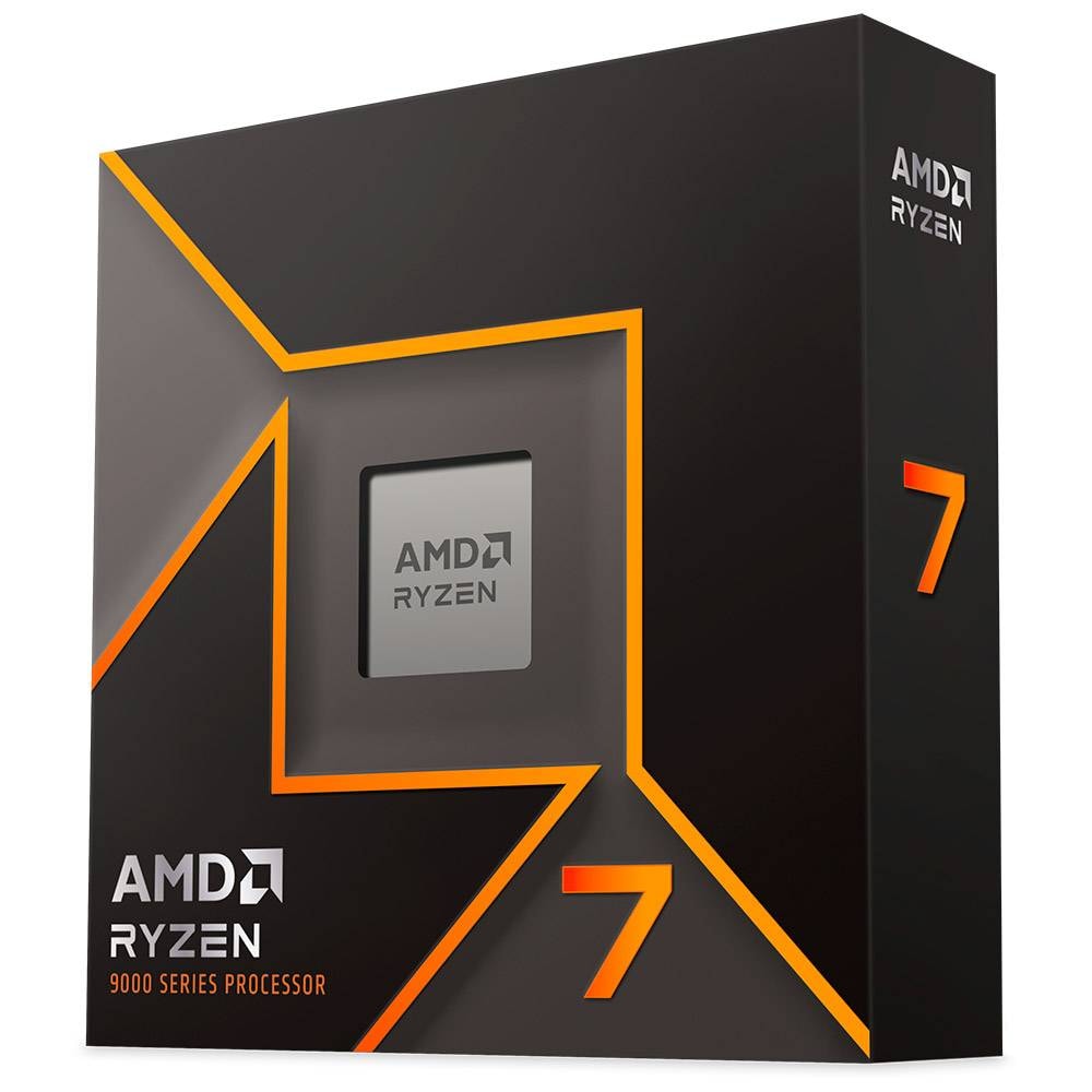 Processador AMD Ryzen 7 9700X "Zen 5" 8-Core 3.8GHz c/ Turbo 5.5GHz 40MB Cache SktAM5