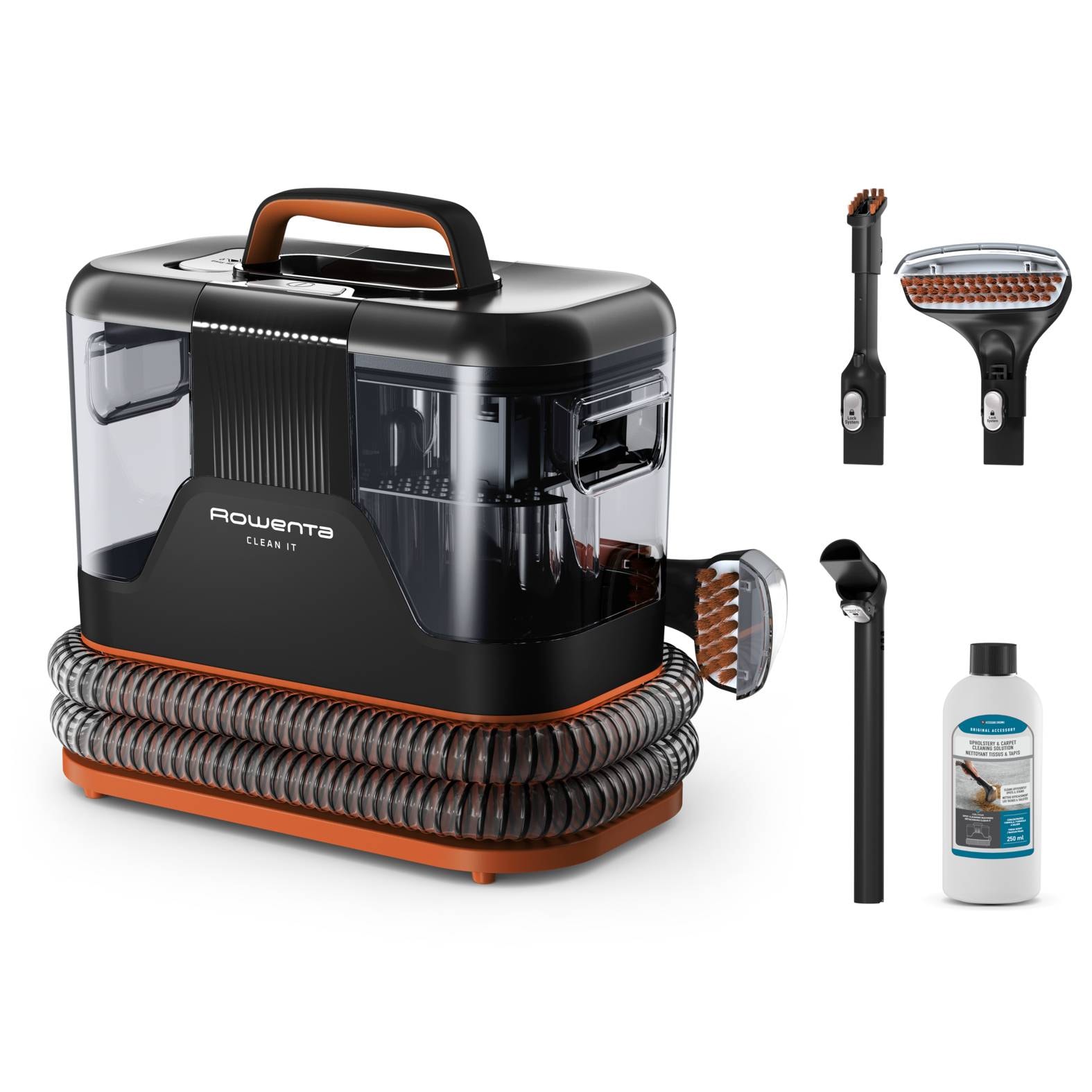 Máquina de Limpeza de Têxteis/Aspirador Rowenta Clean It 12500Pa 400W Preto
