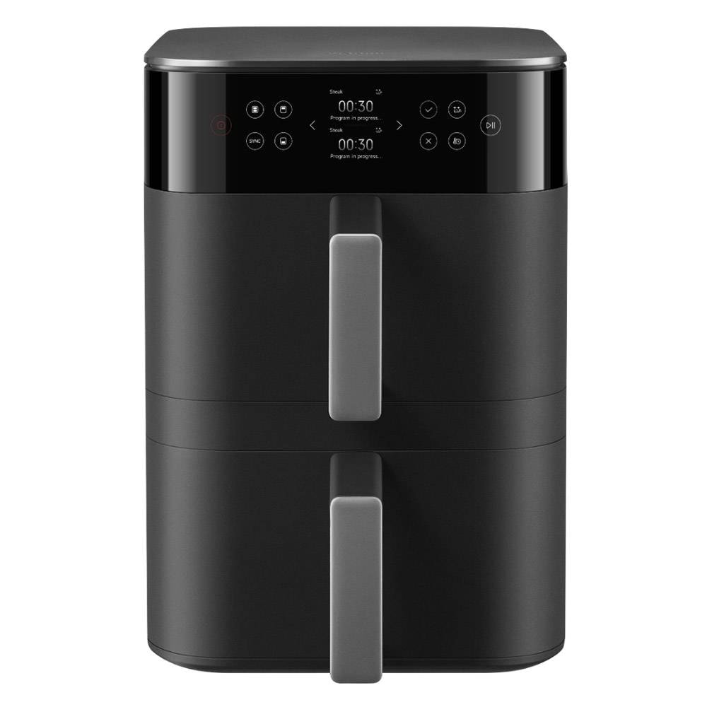 Fritadeira Air Fryer (Sem Óleo) Xiaomi Smart Double Stack Air Fryer 12L 2800W Preta