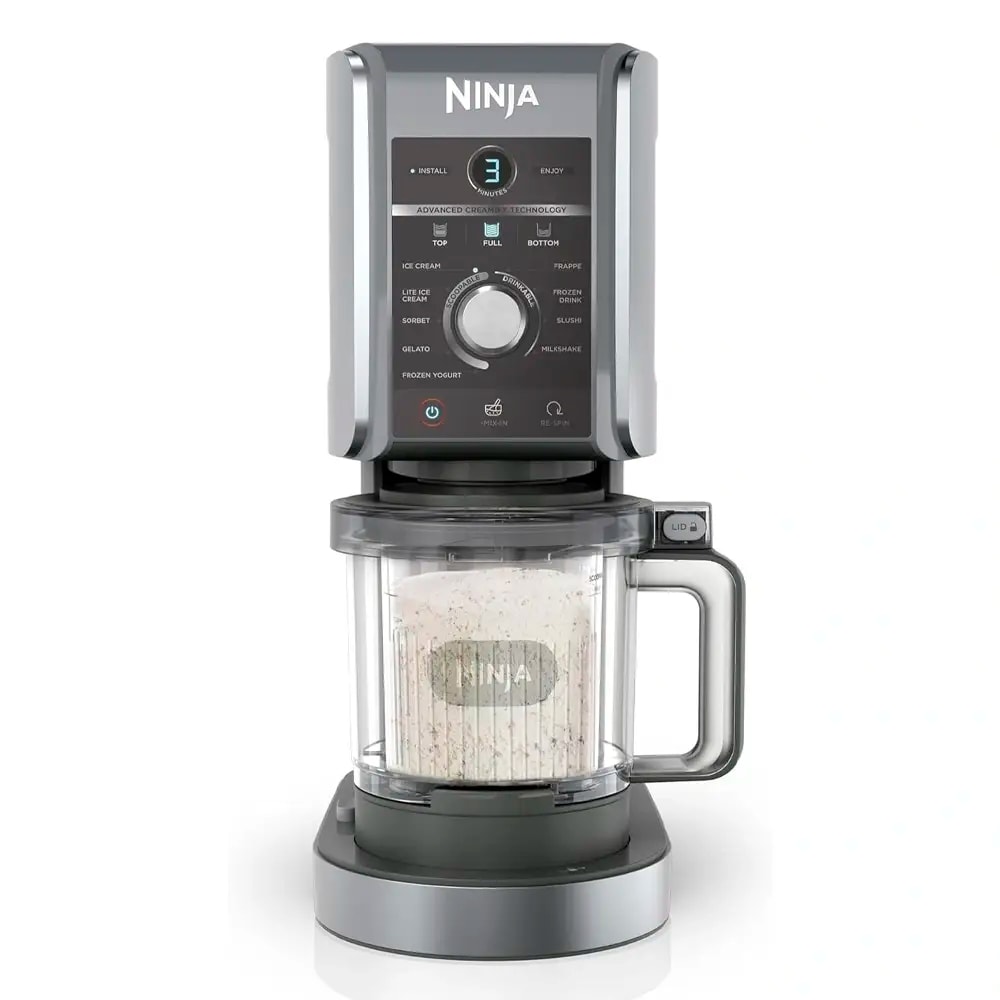 Máquina de Gelados Ninja NC502EU CREAMi Deluxe 2x 0.70L 10 Programas Preta/Cinza